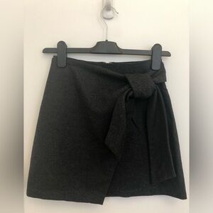 Gray Wool Wilfred Skirt